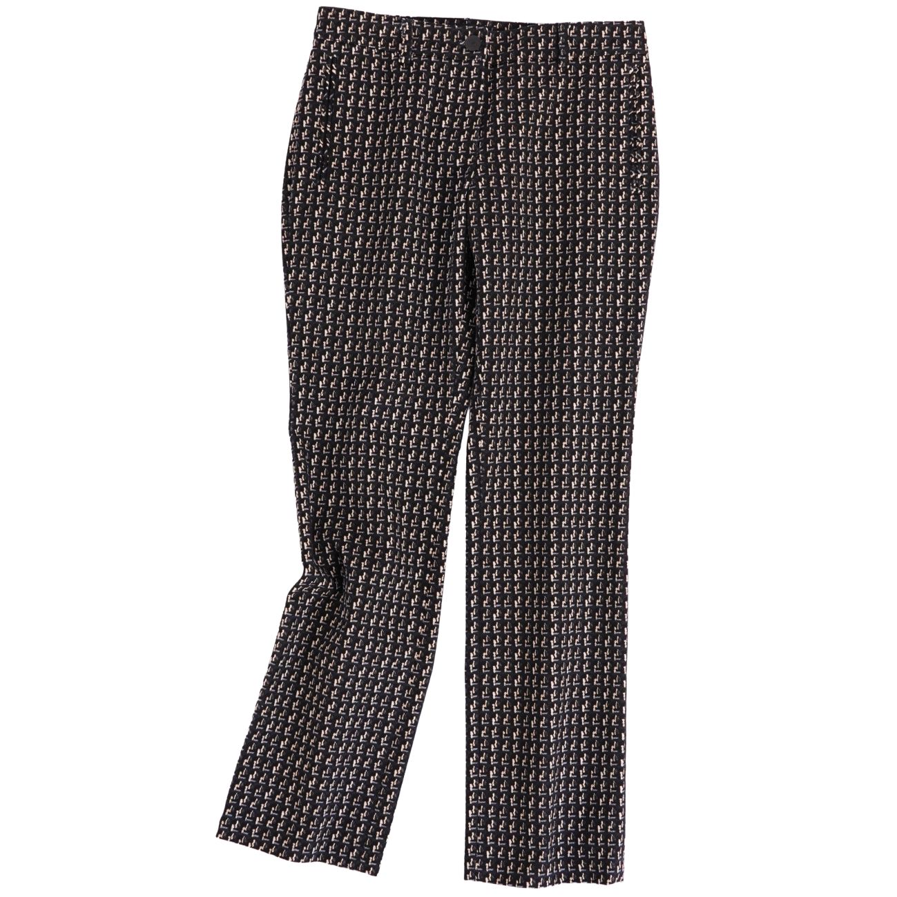 樂天商城 - 【美品】シャネル CHANEL パンツ 05C P21943 デニムパンツ 総柄 コットン ココマークボタン ボトムス レディース イタリア製 36(S相当) ブラック【中古】