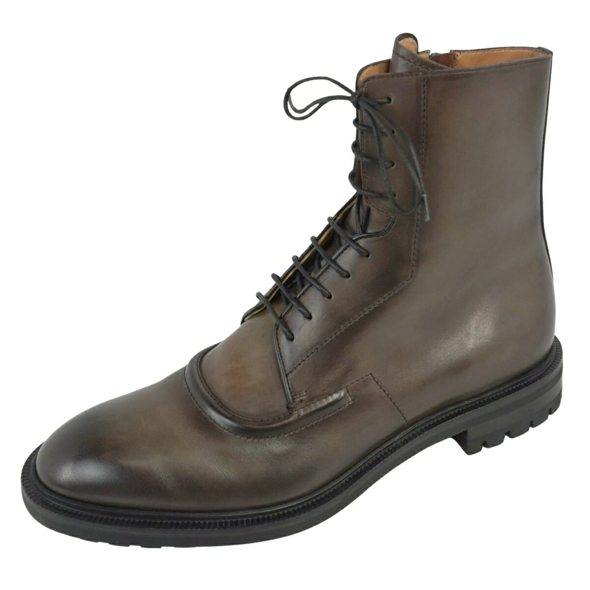 Rakuten - 【美品】ベルルッティ Berluti ブーツ ショートブーツ レースアップ レザー シューズ 靴 メンズ イタリア製 9.5(29cm相当) カーキ【中古】