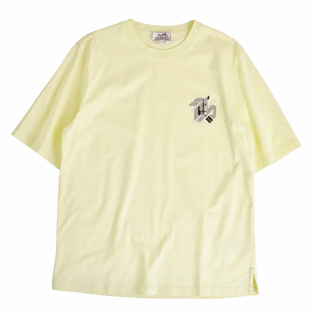 HERMES エルメス Tシャツ・カットソー S 茶 【古着】【中古】【送料無料】 HERMES - HERMES エルメス Tシャツ・カットソー S オレンジ 【古着