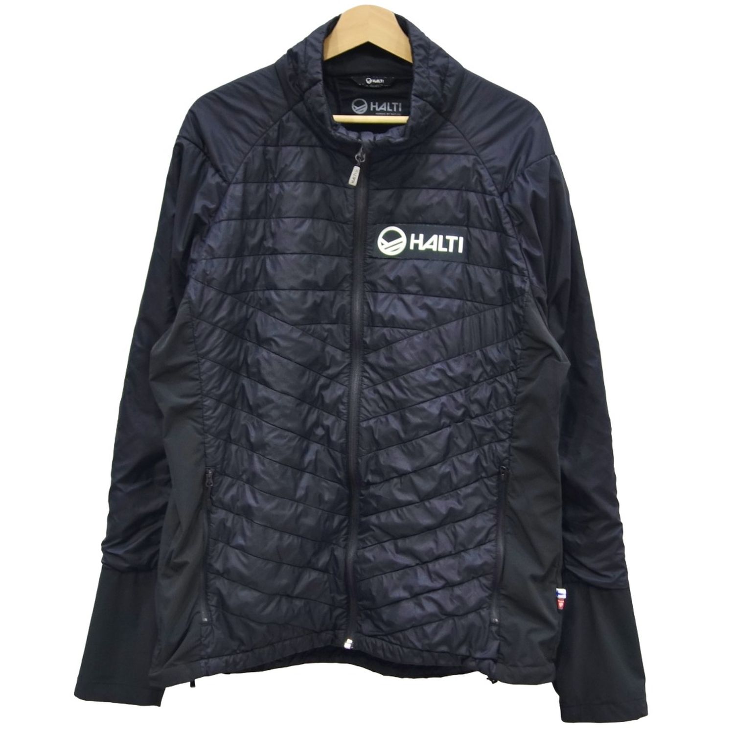 【美品】ハルチ HALTI ウェア インサレーション ジャケット ミッドレイヤー スキー BC 登山 アウトドア XXL ブラック【中古】