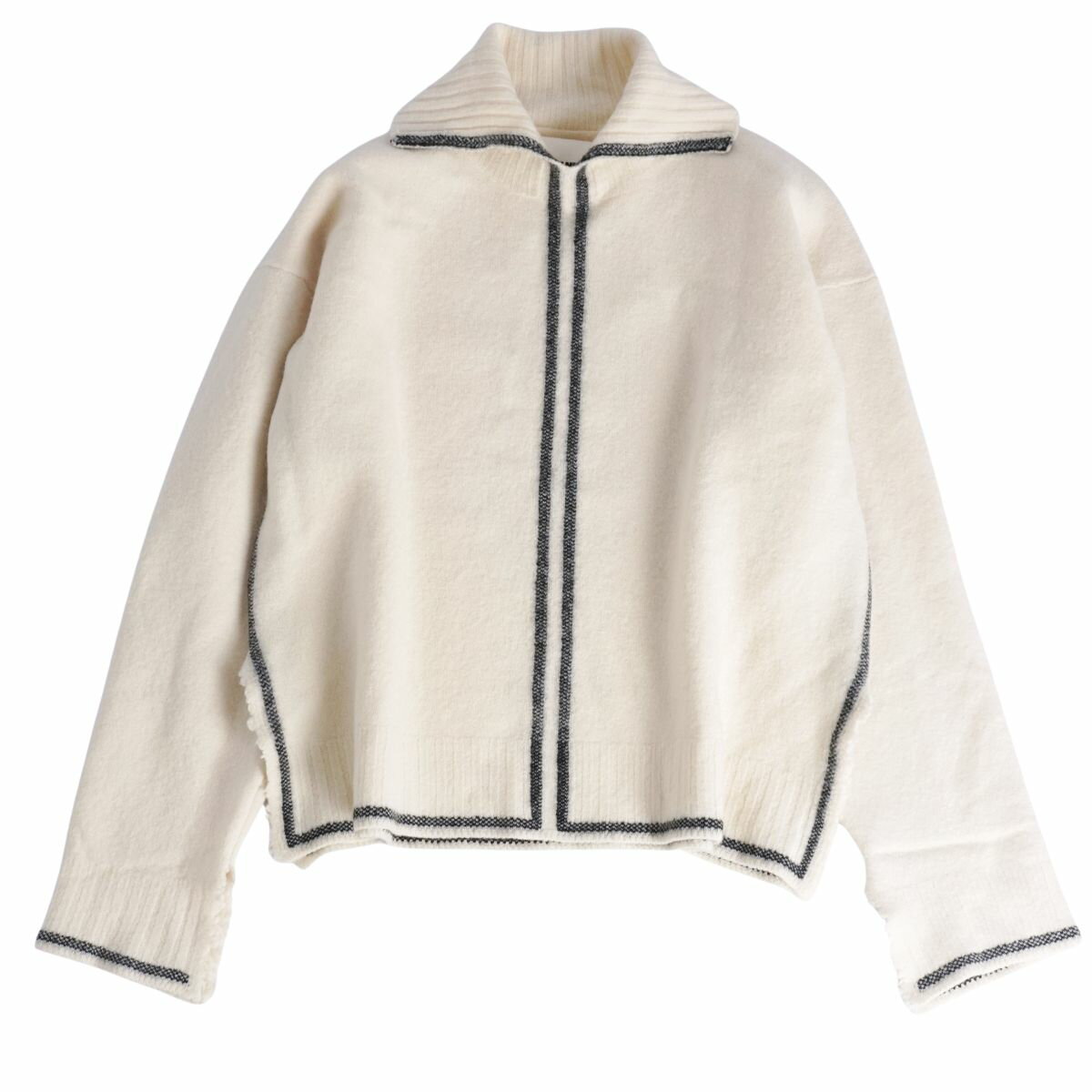 Rakuten - ジルサンダー JIL SANDER ニット セーター ロングスリーブ 長袖 ウール トップス レディース イタリア製 40(M相当) ホワイト【中古】