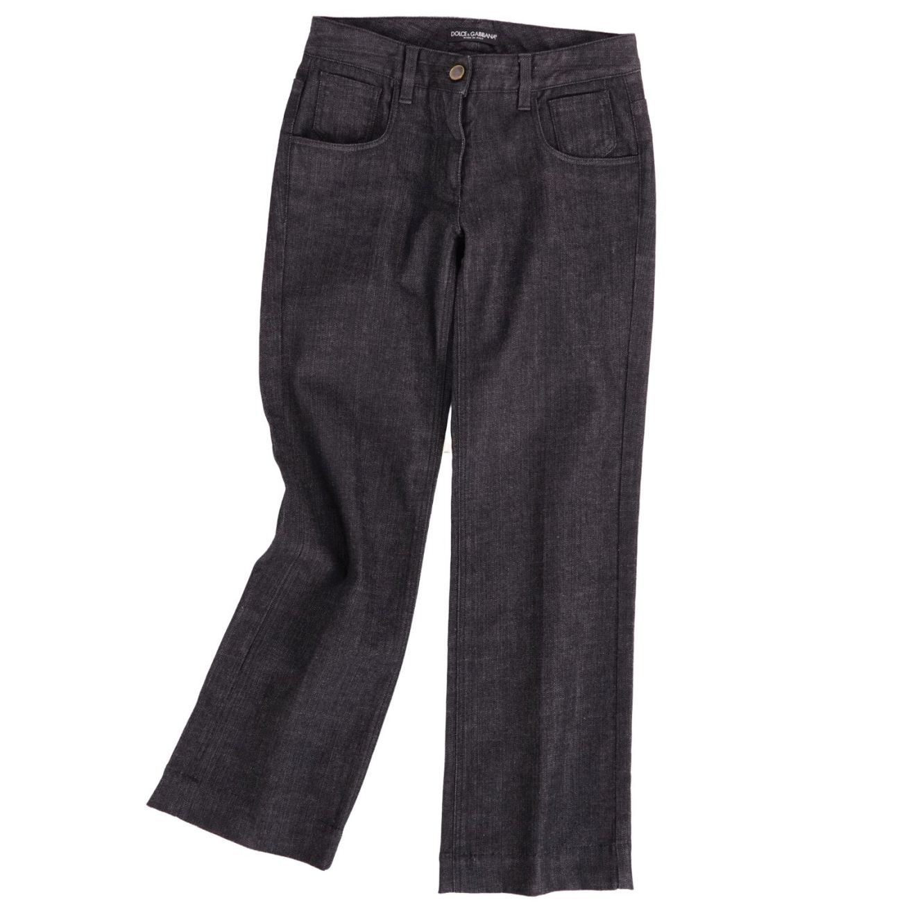 樂天商城 - 【美品】ドルチェ&ガッバーナ DOLCE&GABBANA パンツ デニムパンツ コットン ボトムス コットン ボトムス レディース イタリア製 36 ブラック【中古】