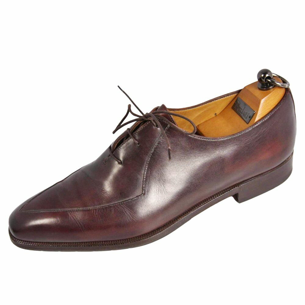 Rakuten - 【美品】ベルルッティ Berluti レザーシューズ オルガ期 519 オックスフォード ビジネスシューズ 革靴 メンズ 9(28.5cm相当) ブラウン【中古】