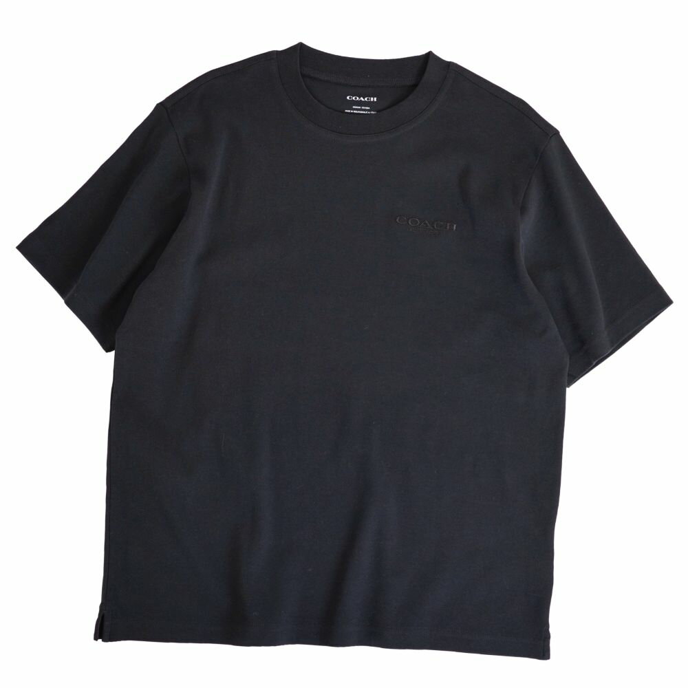 【未使用】コーチ 半袖 カットソー  Tシャツ 総柄 総ロゴ 黒 すぐにお届け！【COACH☆C9693】コーチ半袖ロゴTシャツ シンプル
