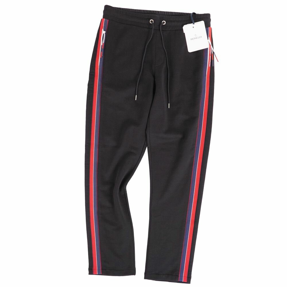 樂天商城 - 【新古品】モンクレール MONCLER パンツ 2021 ロングパンツ スウェット コットン ボトムス メンズ M ブラック【中古】