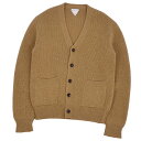 【極美品】ボッテガヴェネタ BOTTEGA VENETA カーディガン 2021 ダニエルリー期 ウール 無地 トップス メンズ イタリア製 XS ベージュ【中...