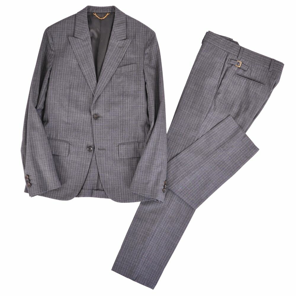 Bottega Veneta メンズ　スーツ　セットアップ　48 BOTTEGA VENETA ボッテガヴェネタ ネイビー ウール ダブル スーツ 48