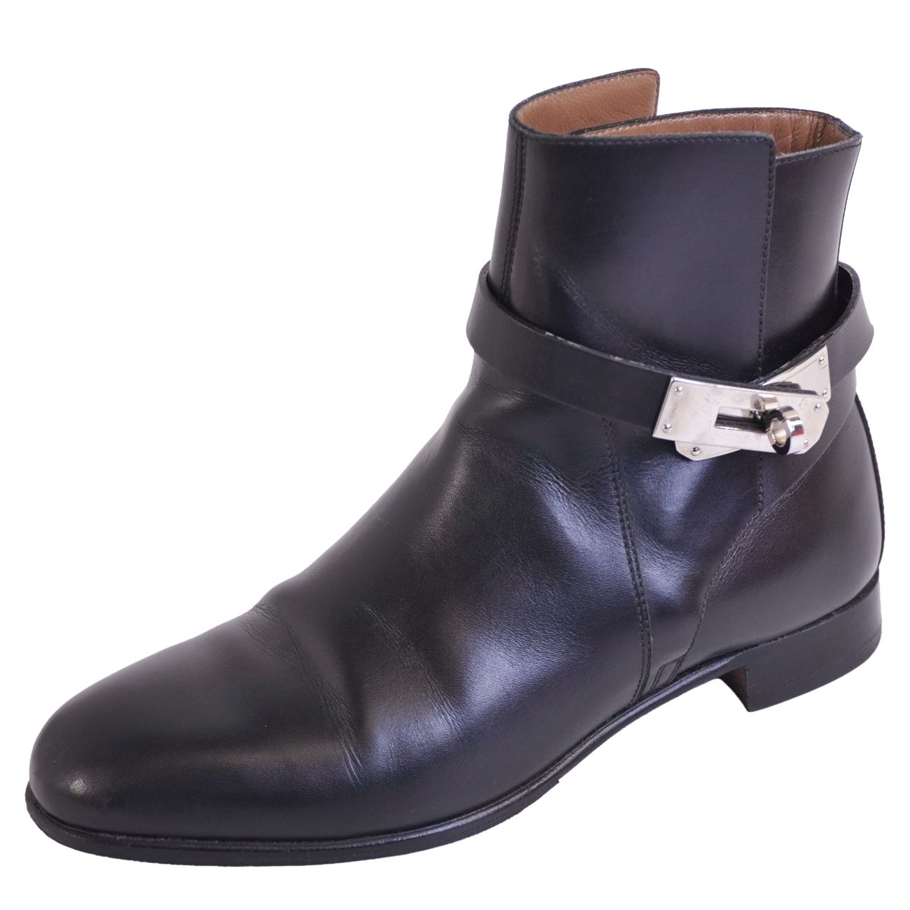 Rakuten - 【美品】エルメス HERMES ブーツ NEO ネオ ショートブーツ アンクルブーツ ケリー金具 レザー シューズ レディース イタリア製 36(23cm相当) ブラック【中古】