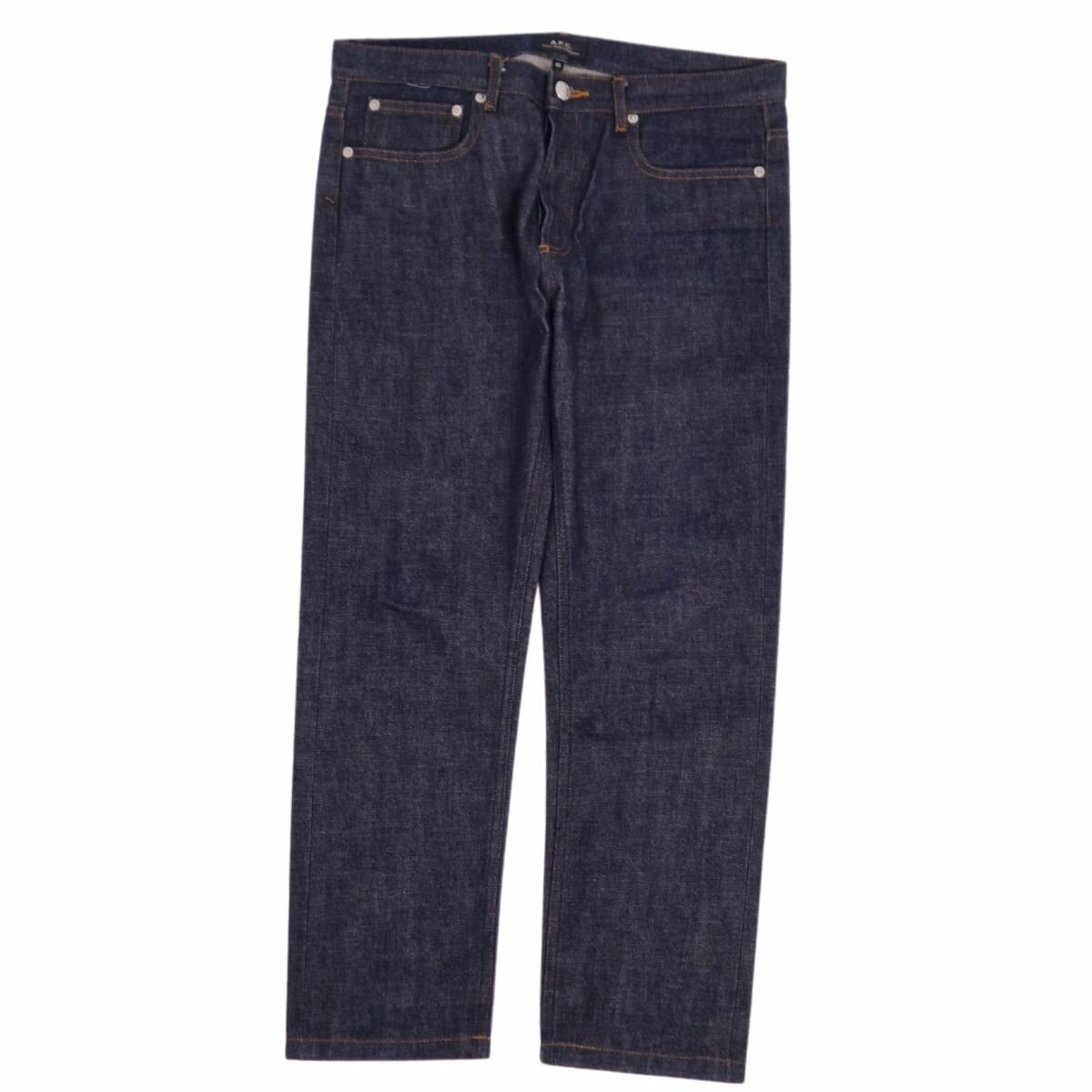 【美品】アーペーセー A.P.C パンツ デニムパンツ 無地 コットン ボトムス メンズ 30 インディゴブルー【中古】