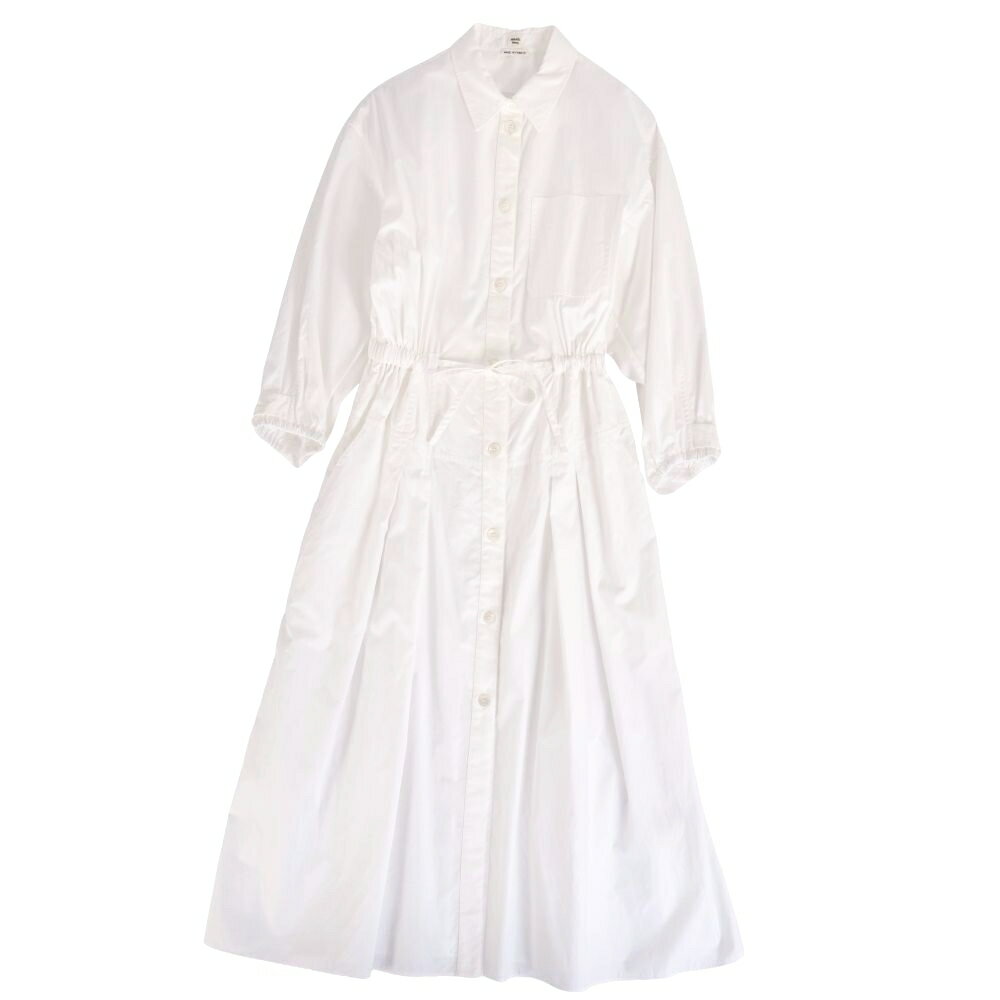 Rakuten - 【美品】エルメス HERMES ワンピース 24SS シャツワンピース コットン トップス レディース フランス製 36(S相当) ホワイト【中古】