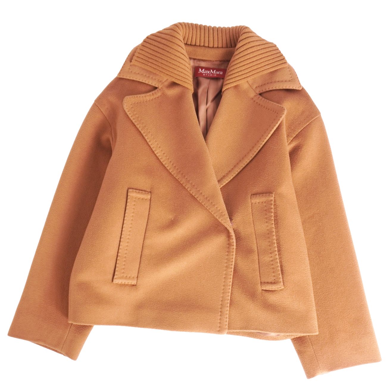 樂天商城 - 【美品】マックスマーラ Max Mara STUDIO コート 2022 ダブルブレスト ウール アウター レディース イタリア製 IT40 US6 GB8(M相当) ブラウン【中古】