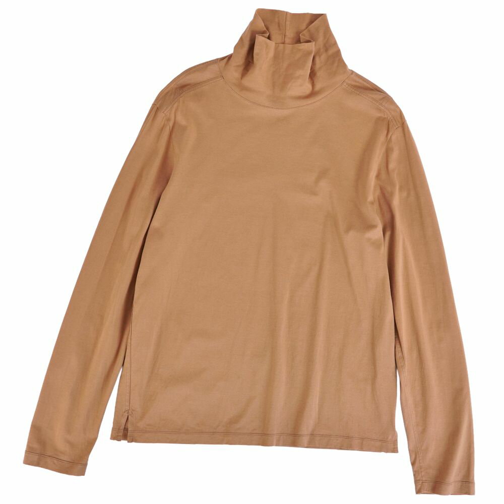 樂天商城 - 【美品】エルメス HERMES Tシャツ 19AW カットソー ハイネック ロングスリーブ 長袖 コットン トップス メンズ イタリア製 M ブラウン【中古】