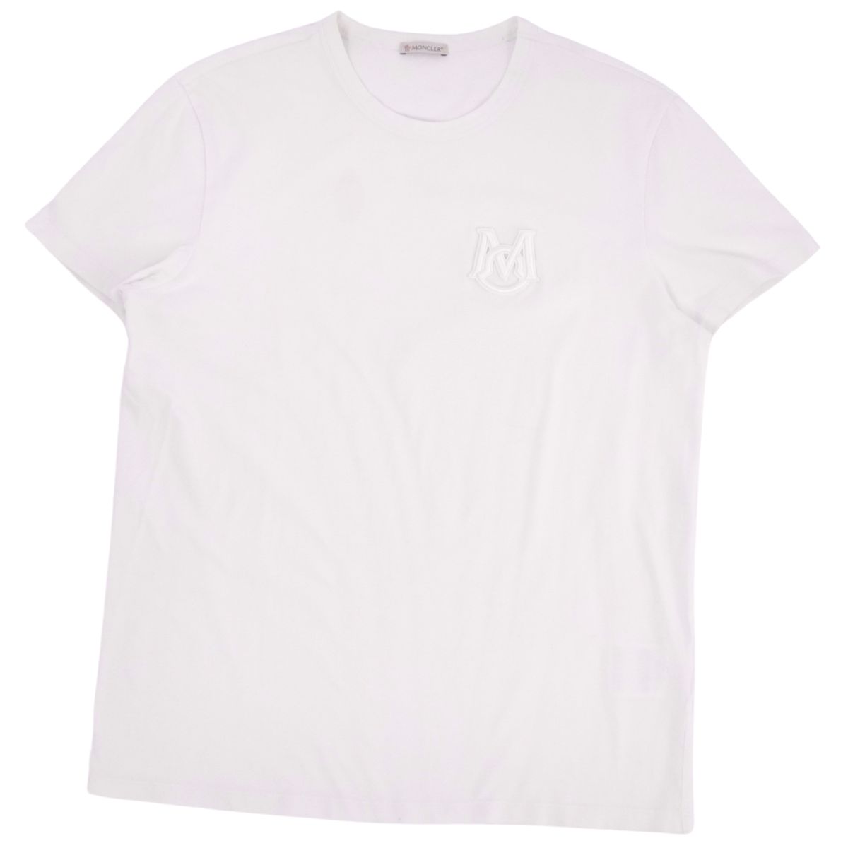 Rakuten - 【美品】モンクレール MONCLER Tシャツ 2020 カットソー ショートスリーブ コットン トップス メンズ L ホワイト【中古】