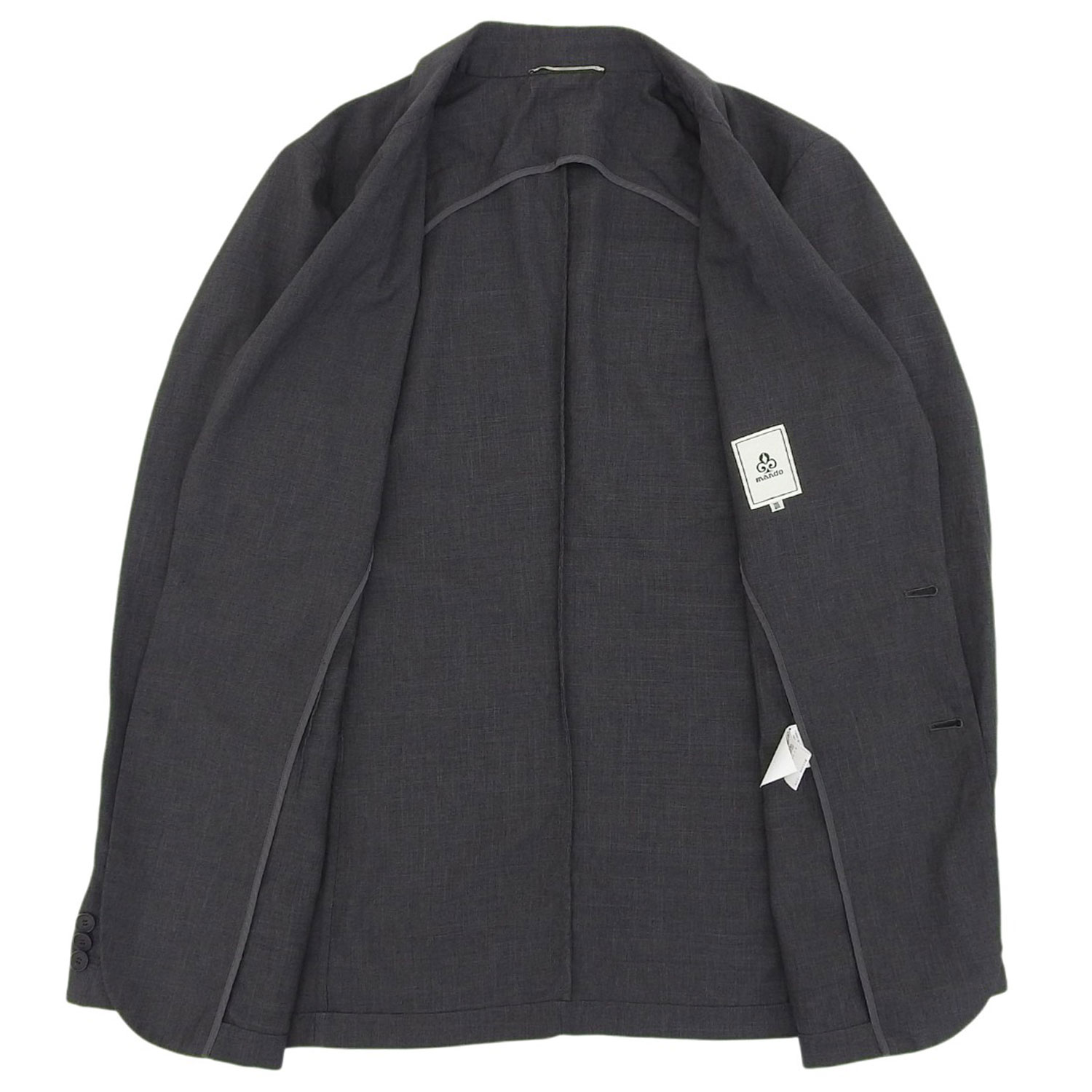 MODEST LORD 仙台 楽天市場店の【美品】マンド mando セットアップ シングル スーツ テーラードジャケット スラックスパンツ メンズ 日本製 III(3) II(2) グレー【中古】｜アングル3