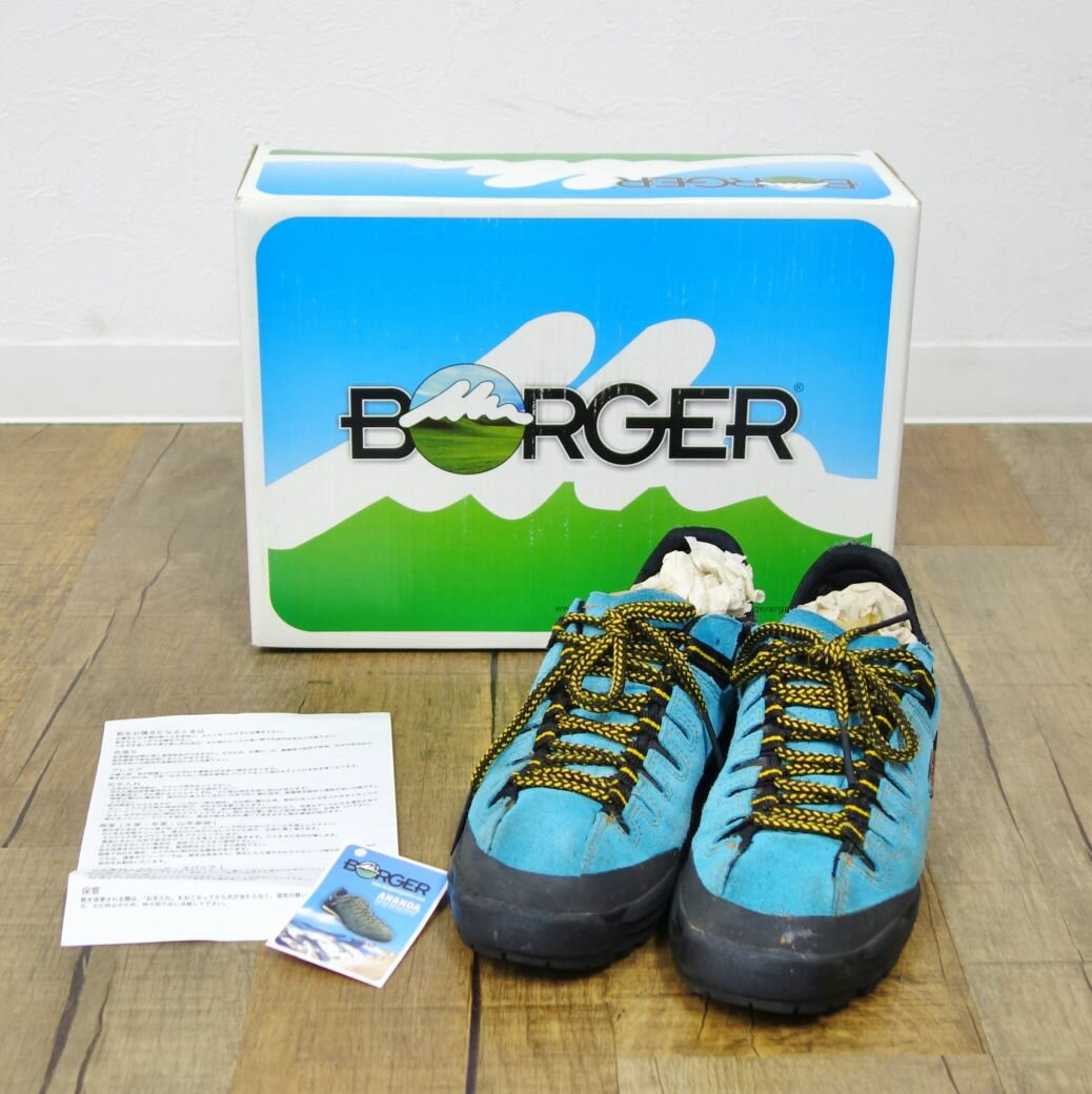 ボーガー BORGER Ananda trekking shoe 牛革 アルゼンチン製 サイズ40 25cm相当 トレッキング シューズ 靴 登山 アウトドア【中古】