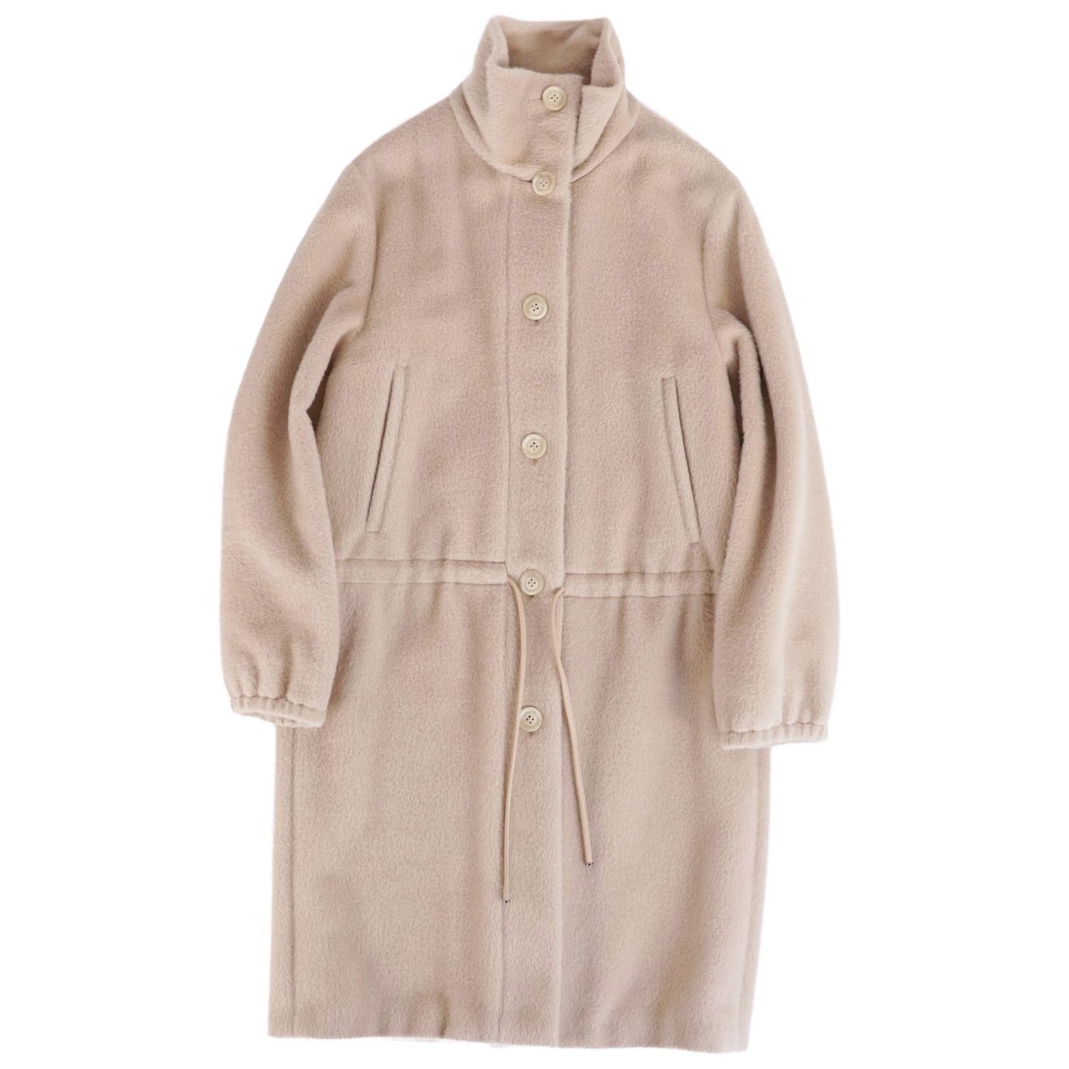 樂天商城 - 【極美品】マックスマーラ Max Mara 白タグ コート ロングコート シャギー アルパカ ウール アウター レディース JI38 USA4 FB36(S相当) ベージュ【中古】
