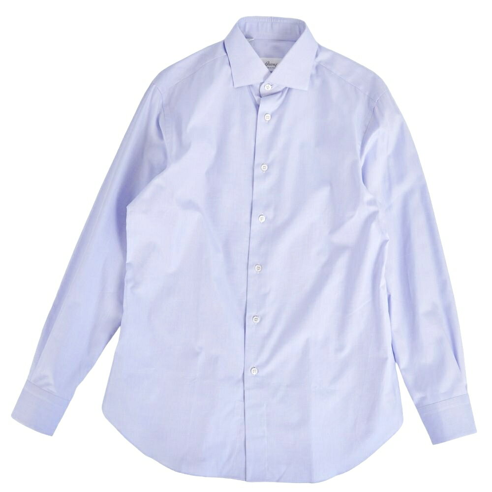 Rakuten - 【極美品】ブリオーニ Brioni シャツ ロングスリーブ 長袖 コットン オックスフォード トップス メンズ イタリア製 40(15 3/4) ブルー【中古】