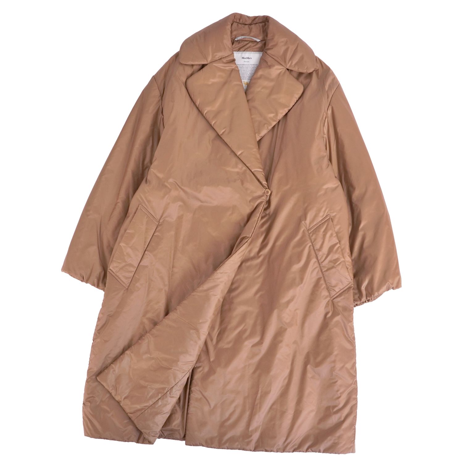 樂天商城 - 【美品】マックスマーラ Max Mara The Cube CAMELUXE 2021年 コート 中綿入り ロングコート アウター レディース JI38 USA4 FB36(S相当) キャメルブラウン【中古】
