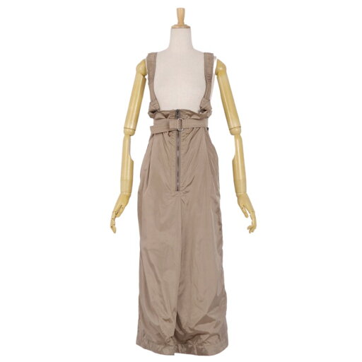 マックスマーラ Max Mara サロペット スカート ナイロン 無地 トップス レディース JI40 USA6 FB38(M相当) ベージュ【中古】 マックスマーラ Max Mara サロペット スカート ナイロン 無地 トップス レディース JI40 USA6 FB38(M相当) ベージュ【中古】