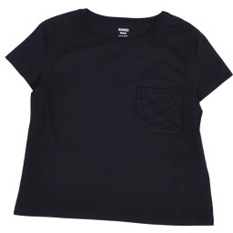 【極美品】エルメス HERMES Tシャツ カットソー 22SS 半袖 ショートスリーブ 刺繍 トップス レディース 38(M相当) ブラック【中古】