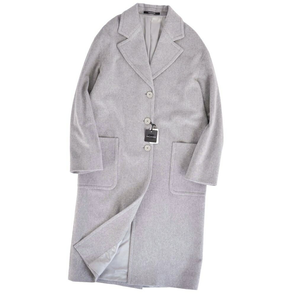 Rakuten - 【新古品】タリアトーレ TAGLIATORE コート CHARISTIE チェスターコート ロングコート カシミヤ アウター レディース イタリア製 38(S相当) グレー【中古】