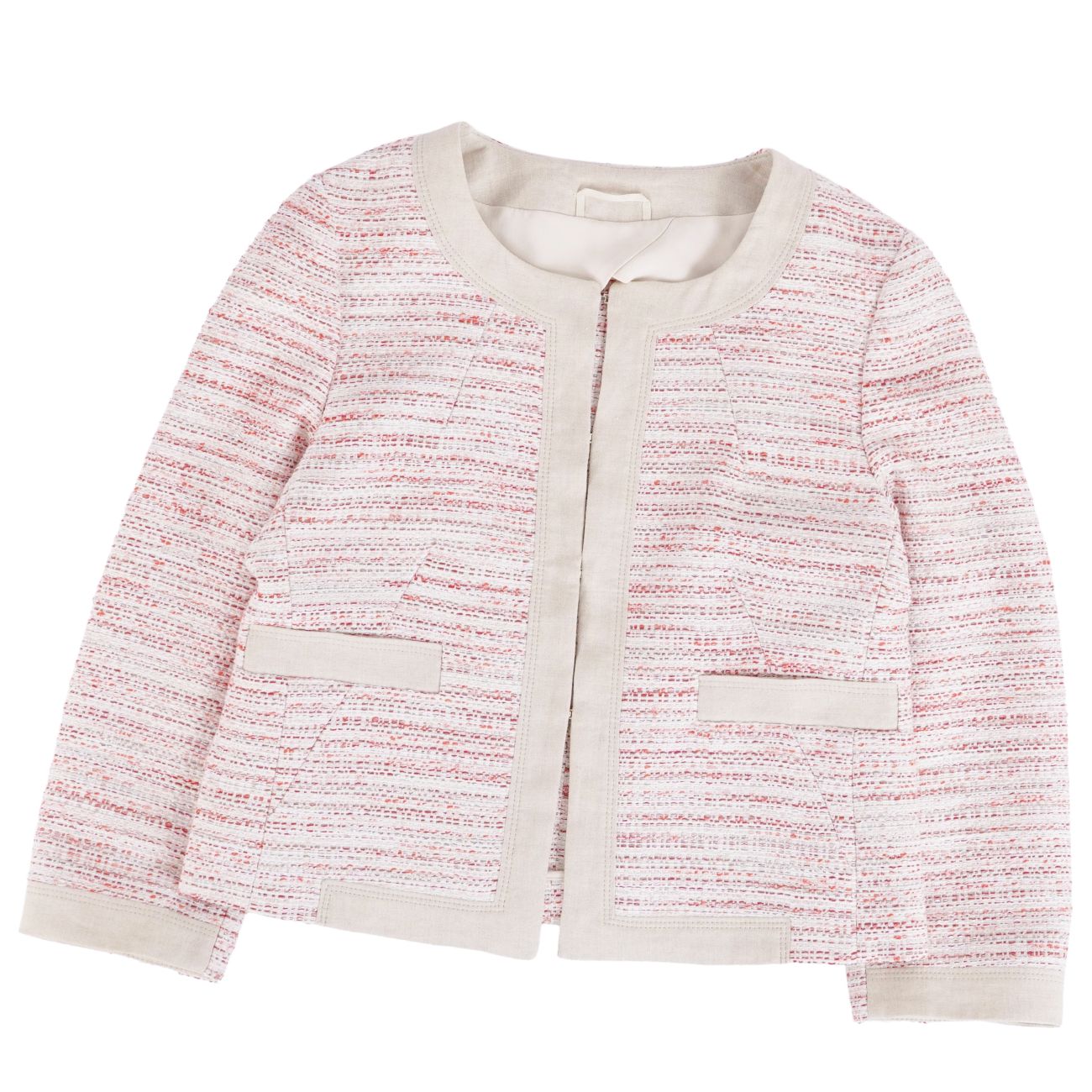 楽天市場】ツイード ジャケット ノーカラー（ブランドマックスマーラ