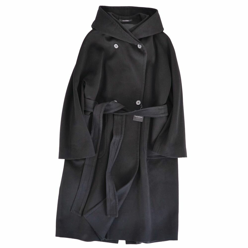 Rakuten - 【新古品】タリアトーレ TAGLIATORE コート DAISY フード付き ロングコート ウール カシミヤ アウター レディース イタリア製 38(S相当) ブラック【中古】