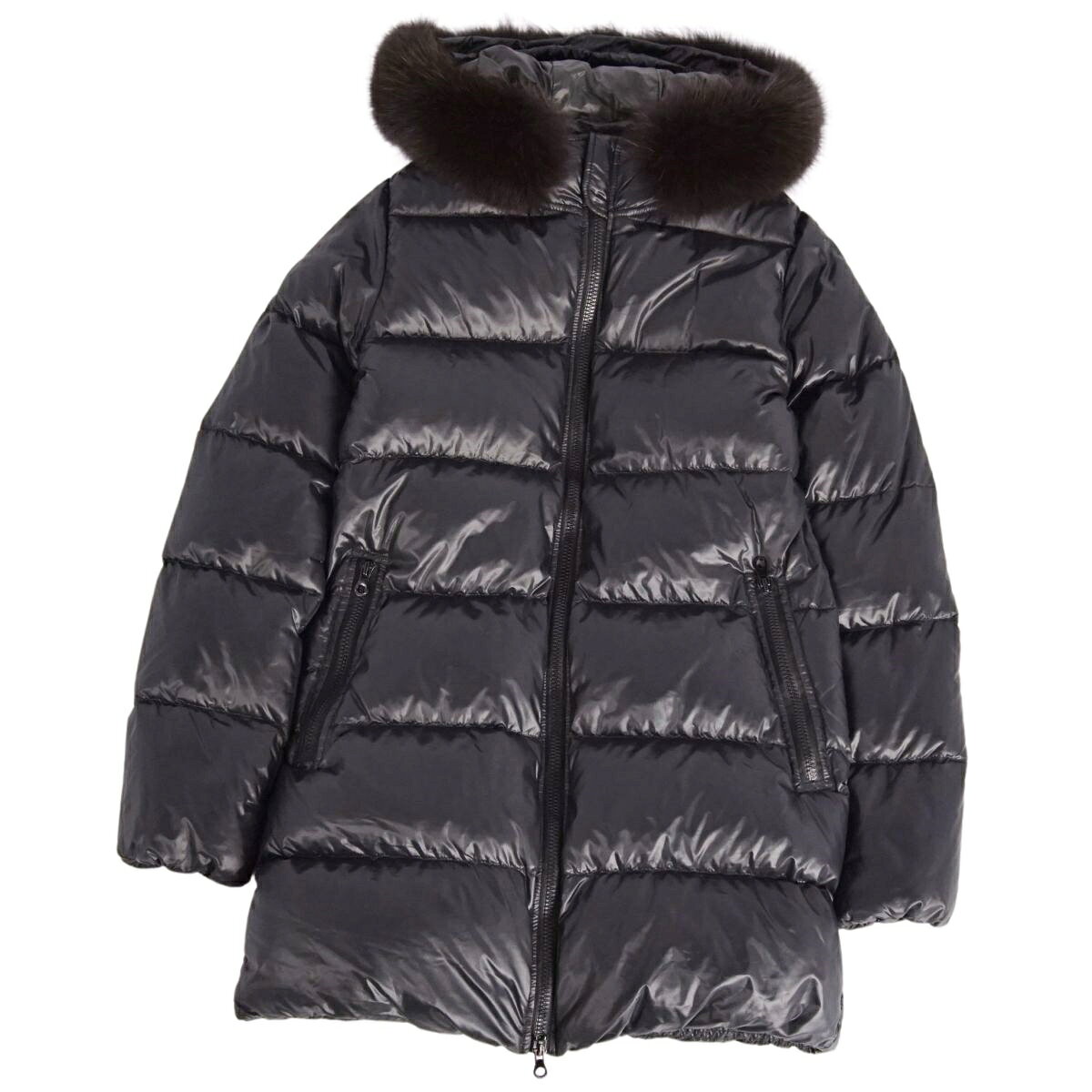 美品】DUVETICA ダウンコート ブラウン 40 KAPPA タヌキファー 美品 