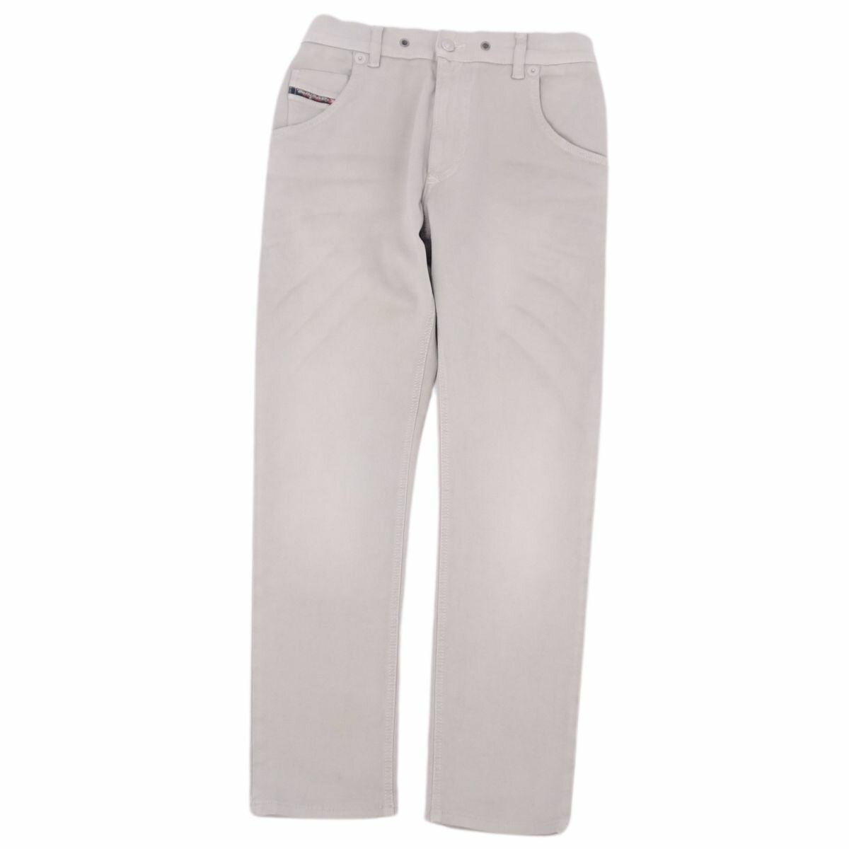 【美品】ディーゼル DIESEL パンツ ロングパンツ ストレッチ 無地 ボトムス メンズ 28 グレー【中古】