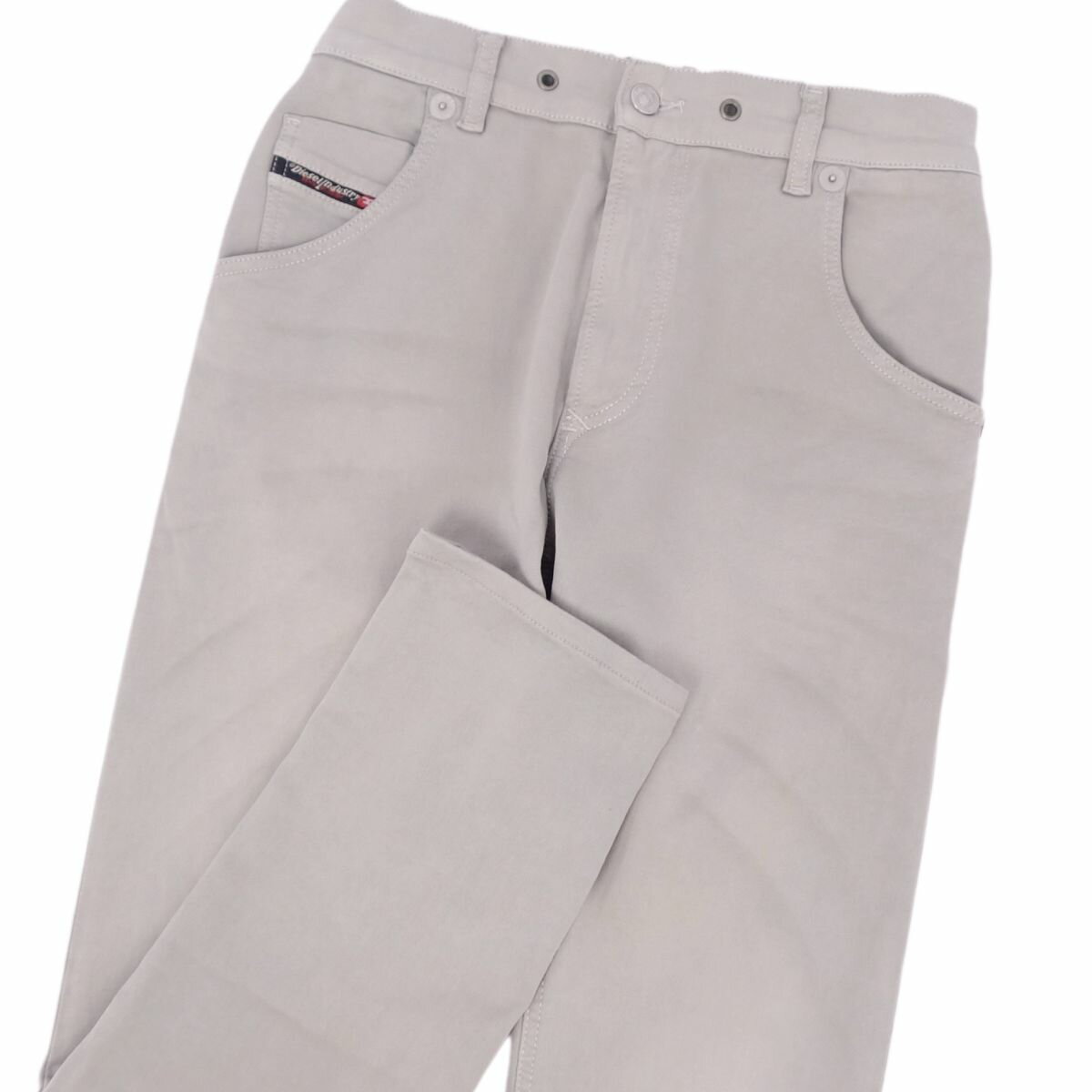 【美品】ディーゼル DIESEL パンツ ロングパンツ ストレッチ 無地 ボトムス メンズ 28 グレー【中古】