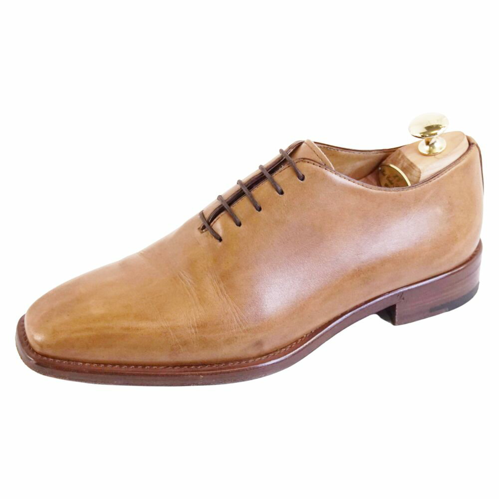 Rakuten - エルメネジルドゼニア Ermenegildo Zegna レザー?シューズ オックスフォード ビジネスシューズ 革靴 メンズ イタリア製 5.5EE(25cm相当) ベージュ【中古】