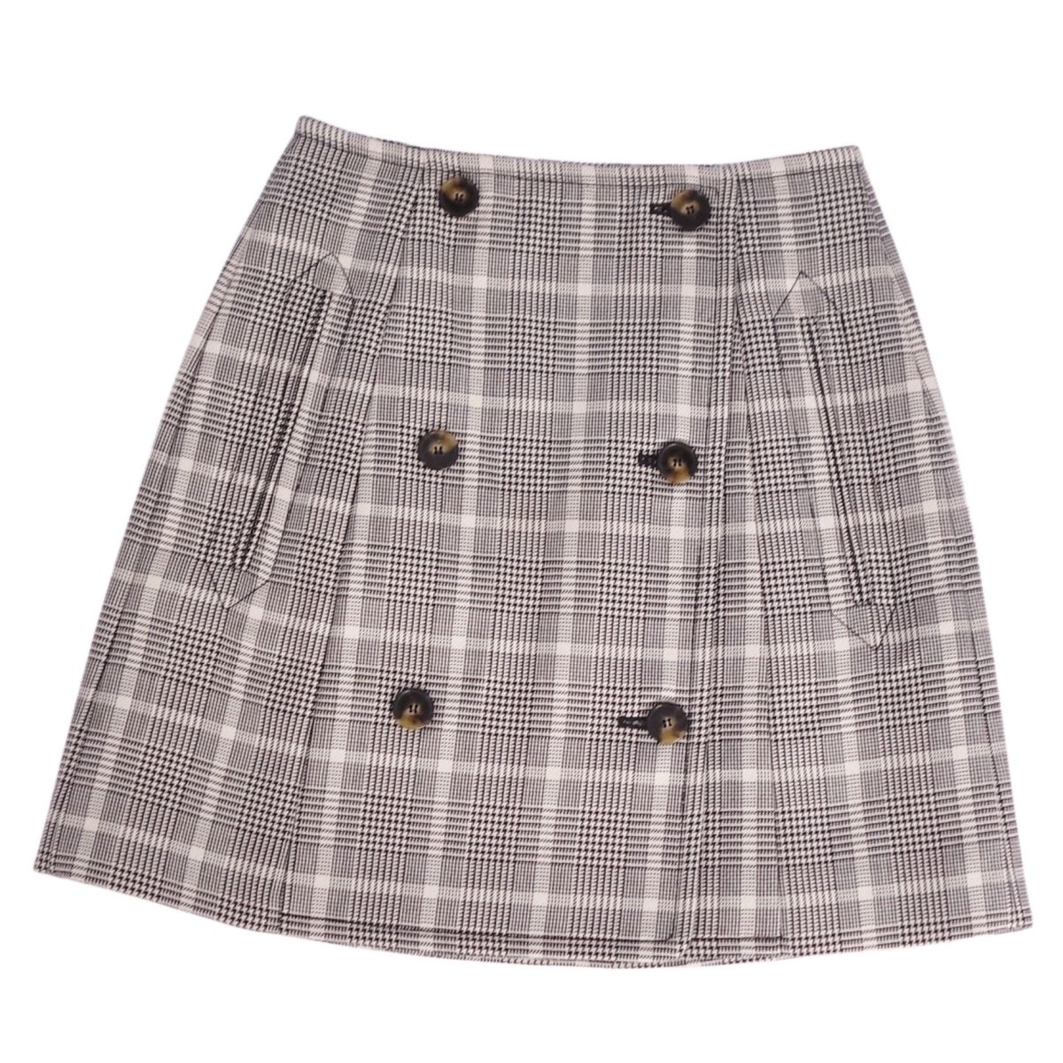 樂天商城 - 【美品】ステラマッカートニー STELLA McCARTNEY スカート 千鳥格子 ウール ボトムス レディース 34(S相当) グレー【中古】