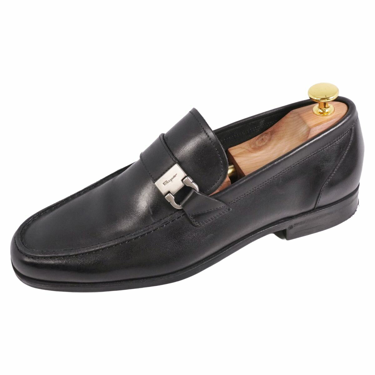 【美品】サルヴァトーレ フェラガモ Salvatore Ferragamo ローファー モカシン ビ...