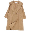 【極美品】マックスマーラ Max Mara 白タグ コート ロングコート ダブルブレスト キャメル100% 無地 アウター レディース JI40 USA6 FB38(M相当) キャメルブラウン【中古】(4)