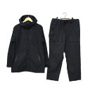 スノーピーク snowpeak マウンテンパーカー ジャケット L パンツ XL セットアップ ウォッシュ加工 ブラック アウトドア【中古】