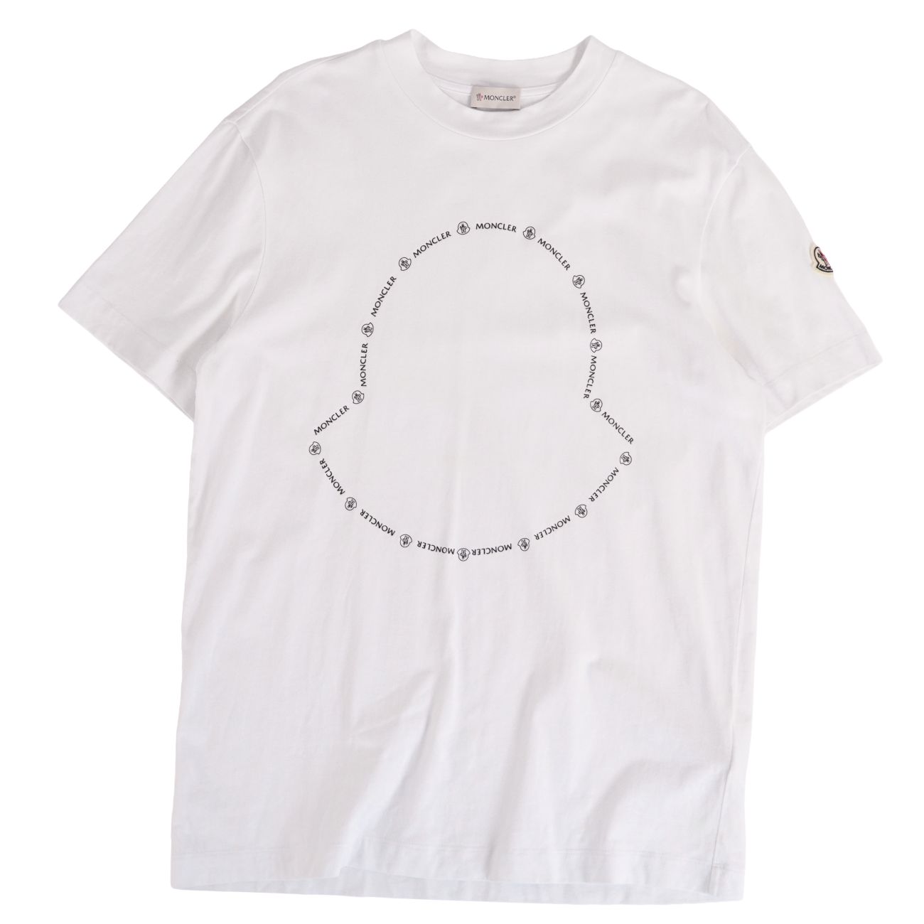 Rakuten - 【美品】モンクレール MONCLER Tシャツ 2021 カットソー ショートスリーブ 半袖 ロゴ コットン トップス メンズ M ホワイト【中古】