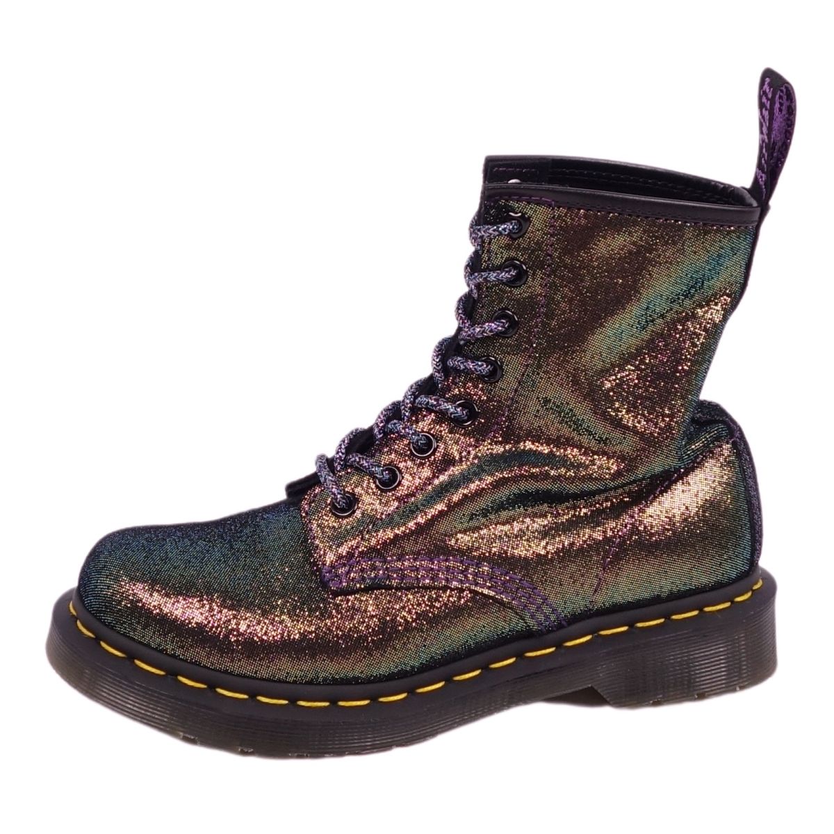 Rakuten - 【美品】ドクターマーチン Dr.Martens ブーツ ショートブーツ 8ホール 1460 シューズ レディース UK4(23cm相当) パープルゴールド【中古】
