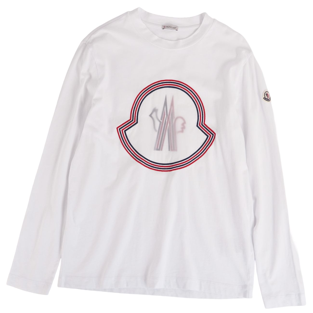 Rakuten - 【美品】モンクレール MONCLER Tシャツ 2021 カットソー ロングスリーブ 長袖 コットン トップス メンズ M ホワイト【中古】