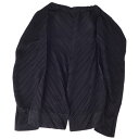 【極美品】プリーツプリーズ イッセイミヤケ PLEATS PLEASE パンツ ロングパンツ 斜めプリーツ ボトムス レディース 3(L相当) ブラック【中古】