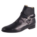 【美品】エルメス HERMES ブーツ NEO ネオ ショートブーツ アンクルブーツ ケリー金具 カーフレザー シューズ メンズ 40.5(26cm相当) ブラ...