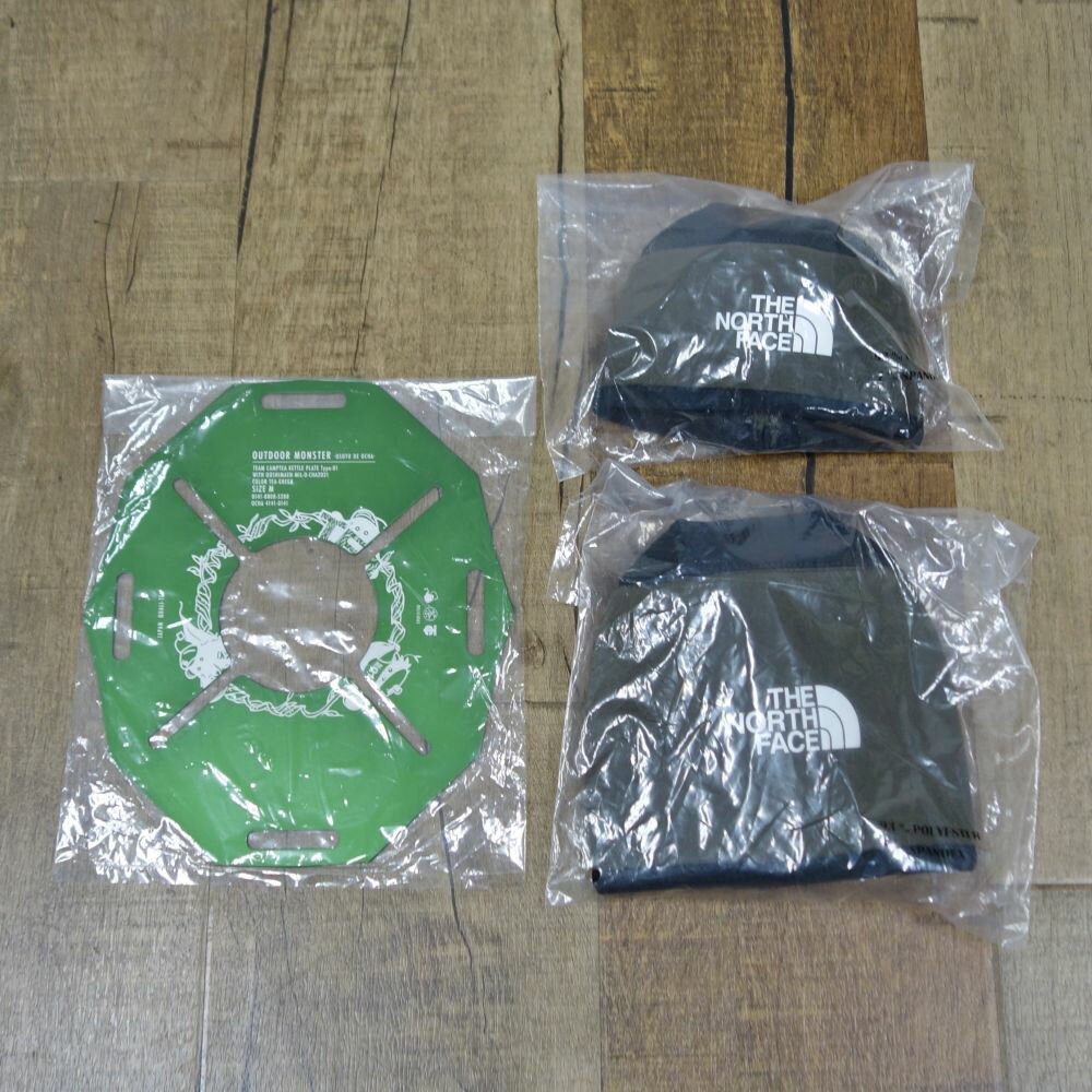 【新古品】ザ ノースフェイス THE NORTH FACE OD缶カバー 500 250 ニュートープグリーン アウトドアモンスター バーナープレート セット キャンプ【中古】