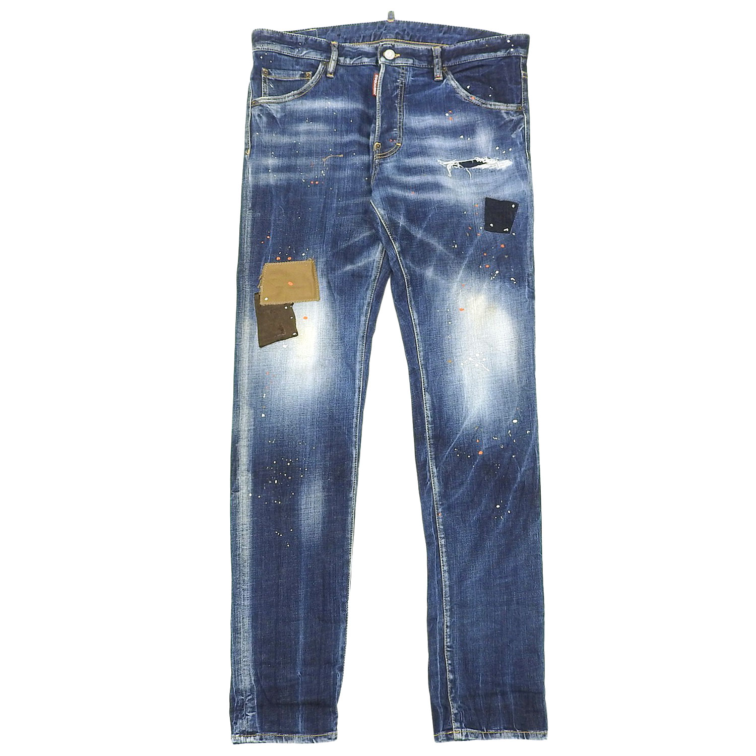 Dsquared2 2022 Men's Denim Jeans, Distressed Finish, Made in Italy, Size 52, Blue [Used]