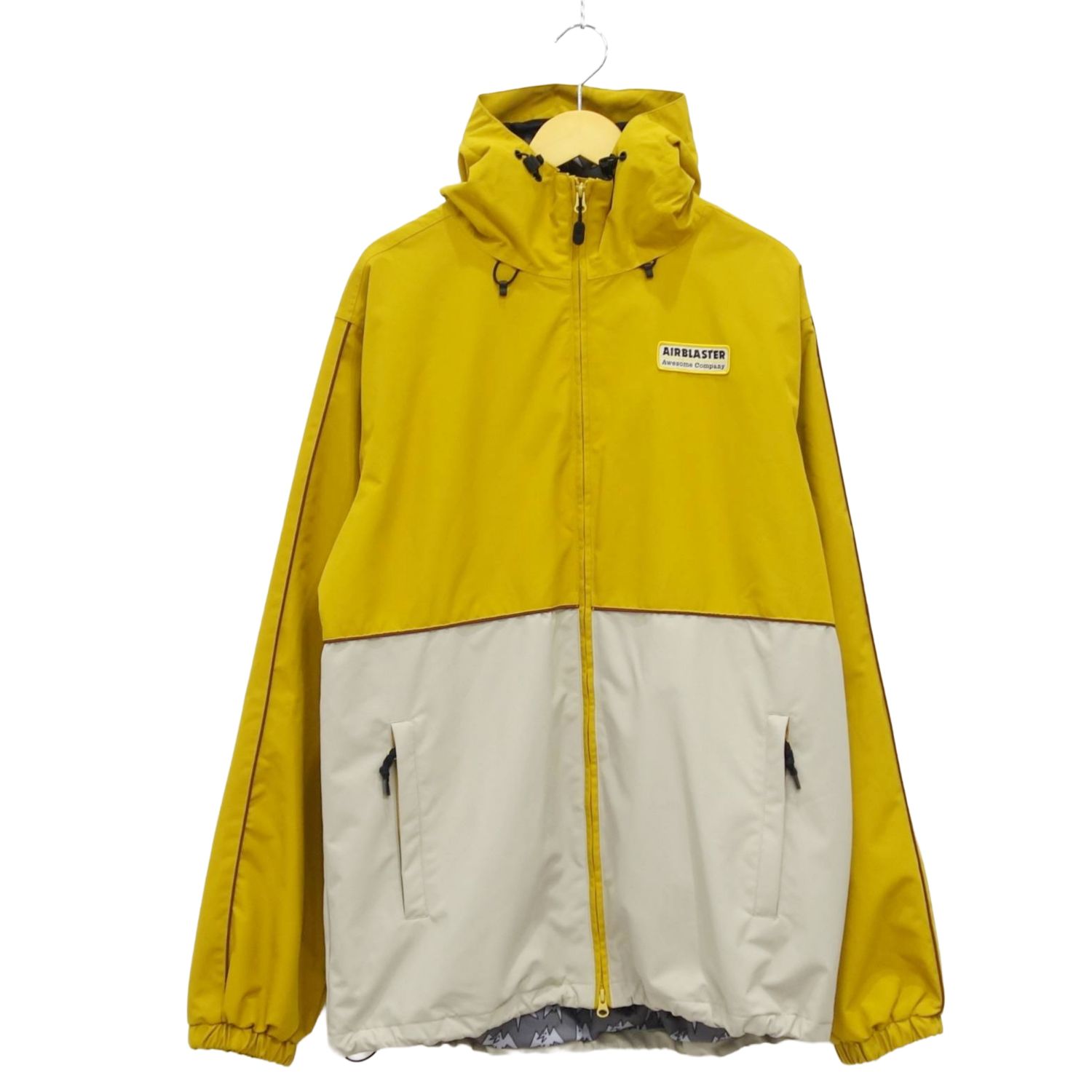 【美品】エアブラスター AIRBLASTER スノーボードウエア リベット ジャケット REVERT JAKET ジャケット スキー 雪山 XL イエロー【中古】