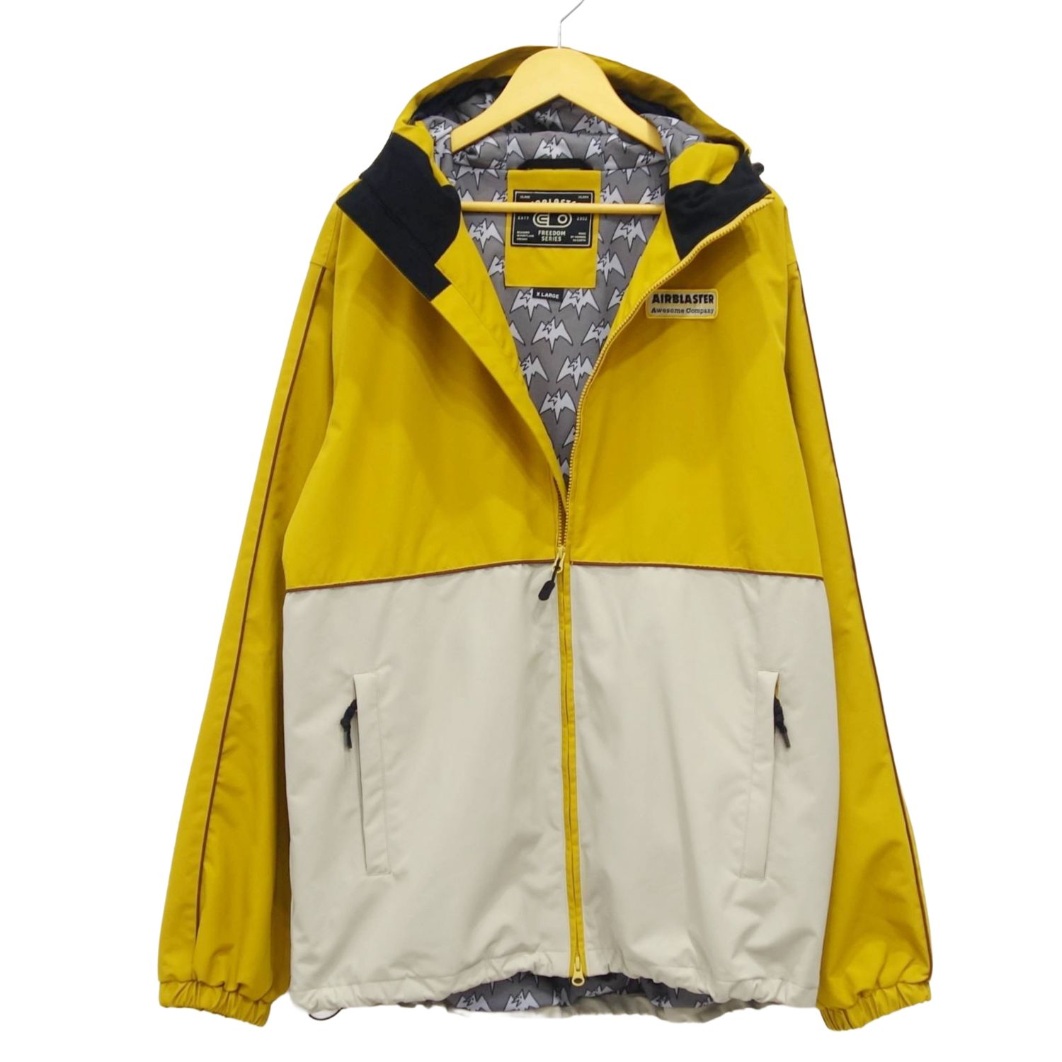 MODEST LORD 仙台 楽天市場店の【美品】エアブラスター AIRBLASTER スノーボードウエア リベット ジャケット REVERT JAKET ジャケット スキー 雪山 XL イエロー【中古】｜アングル3