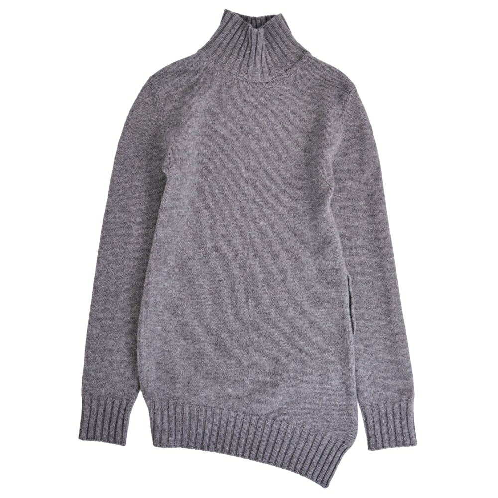 【美品】ジルサンダー JIL SANDER ニット 2023 セーター ロングスリーブ 長袖 ウール トップス レディース イタリア製 30(XXS相当) グレー【中古】