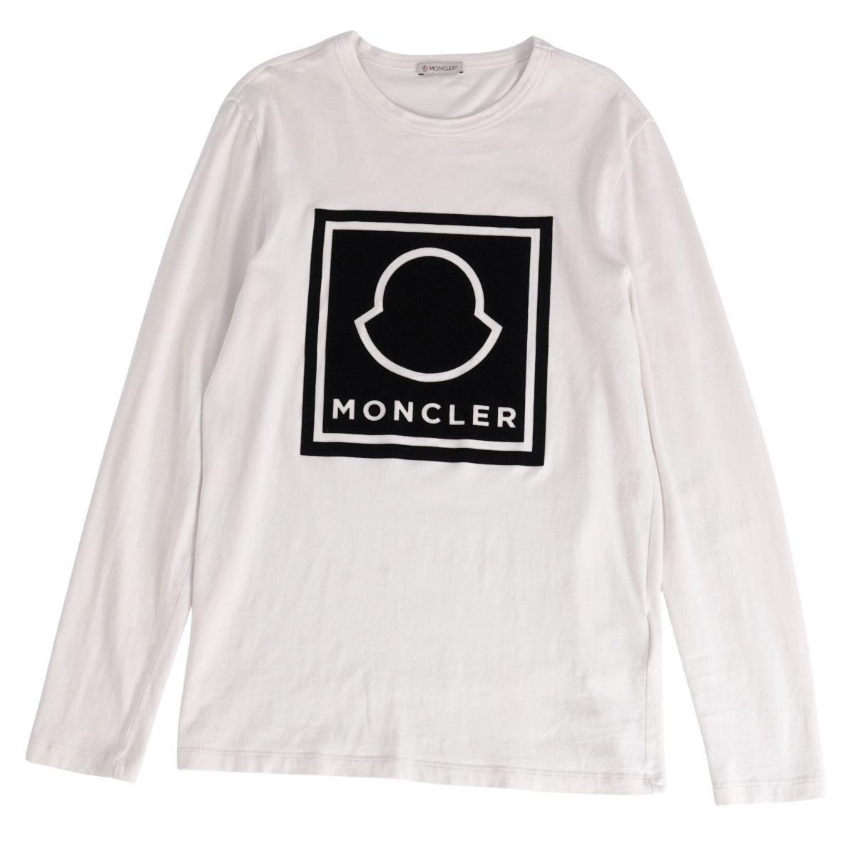 Rakuten - 【美品】モンクレール MONCLER Tシャツ 2021 カットソー ロングスリーブ 長袖 コットン トップス メンズ S ホワイト【中古】