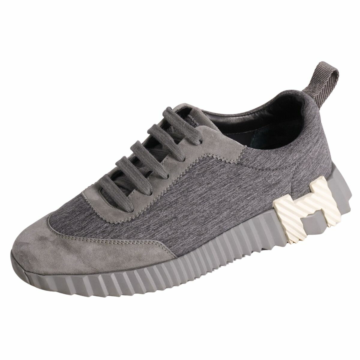 D257 エルメス レディース パンプス グレー系 23.5㎝ 新品未使用品 Hermes Evelyne Amazon bag TPM Gris pantin/ Sangle Wooly Clemence