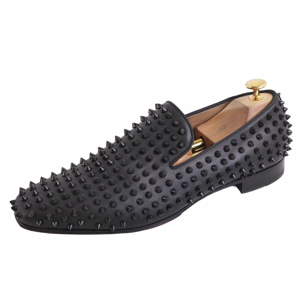 クリスチャンルブタン Christian Louboutin ローファー スリッポン Dandelion Spikes レザー スタッズ スパイク シューズ 靴 メンズ イタリア製 43(28cm相当) ブラック