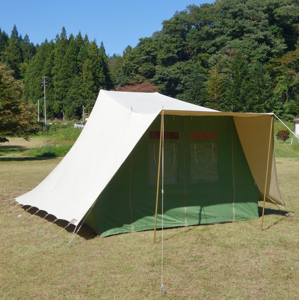 デワード De waard Jan van gent GREEN テント オランダ製 鉄骨 コットン テント ビンテージ キャンプ アウトドア【中古】