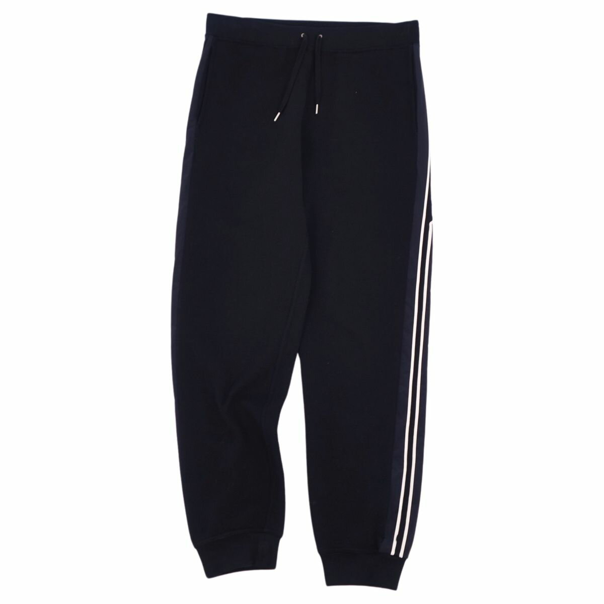 【美品】エルメス HERMES パンツ 21AW ランH RUN H ロングパンツ イージーパンツ スウェット コットン ボトムス メンズ イタリア製 S ネイビー【中古】